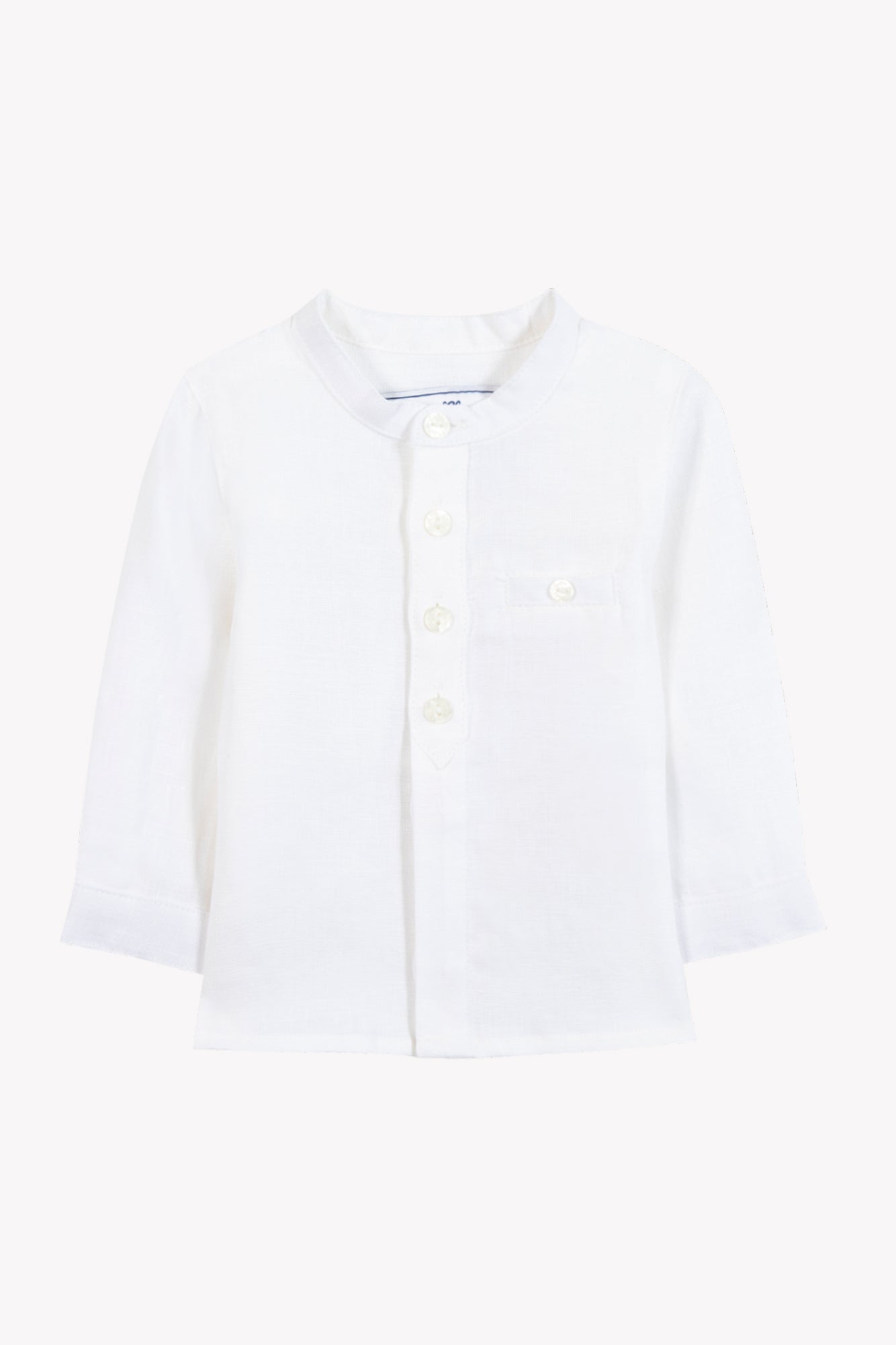 Shirt
White Linen Mao collar