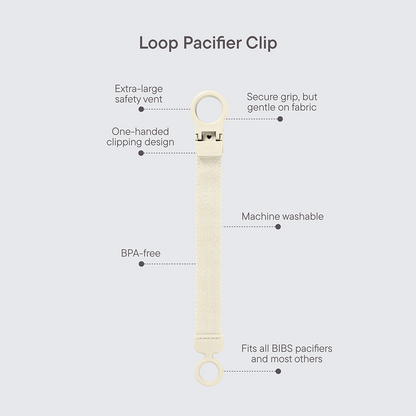 Bibs |Pacifier Clip Loop - Petrol