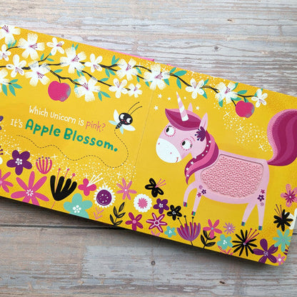 Touch and Feel Silicon Board Book - Unicorns
