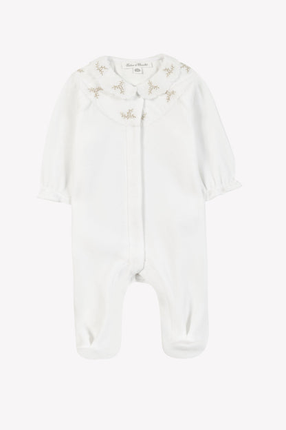 Pajamas
White Velvet Embrodery