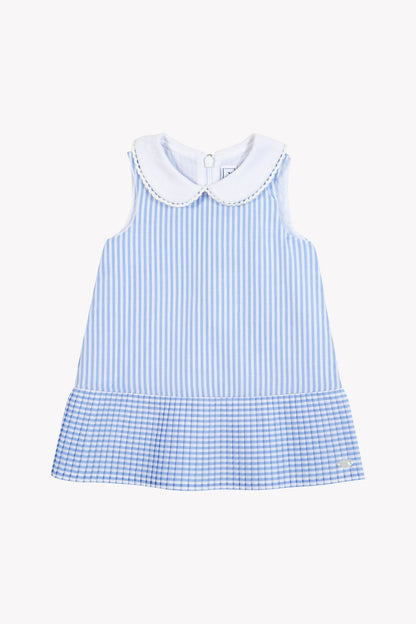 Dress
Cornflower Stripes Peter pan collar