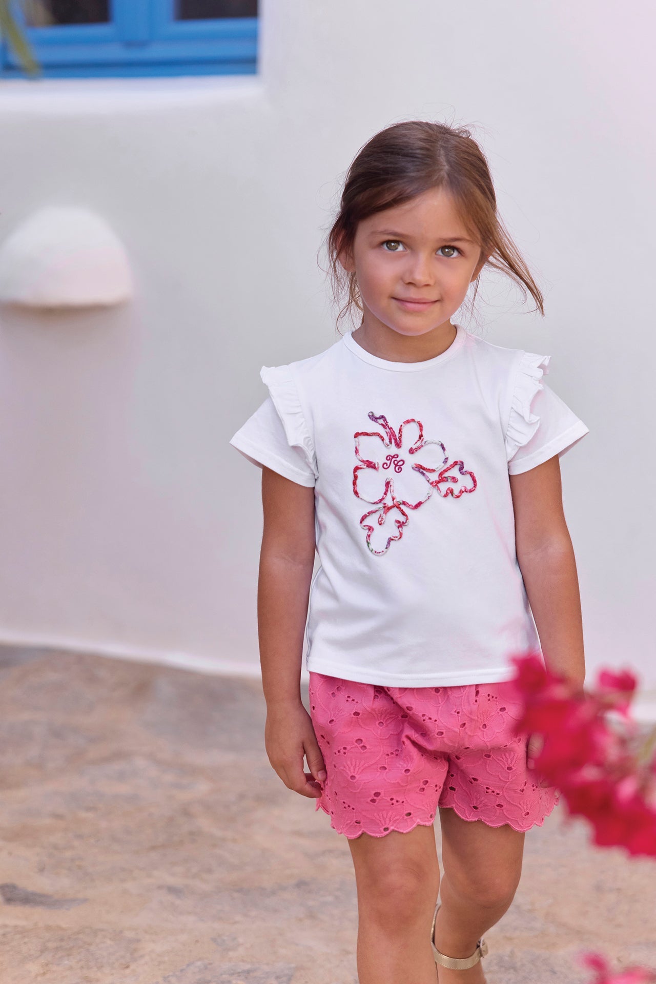 T-shirt
Cotton hibiscus Print fabric Liberty