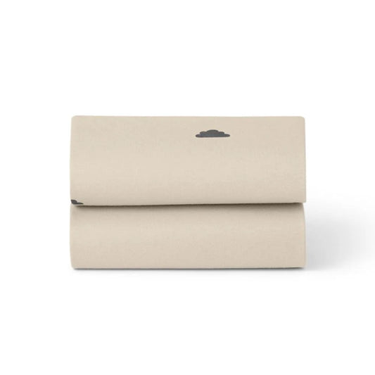 Crib 2 Pack Fitted Sheets - Sand / Cloud