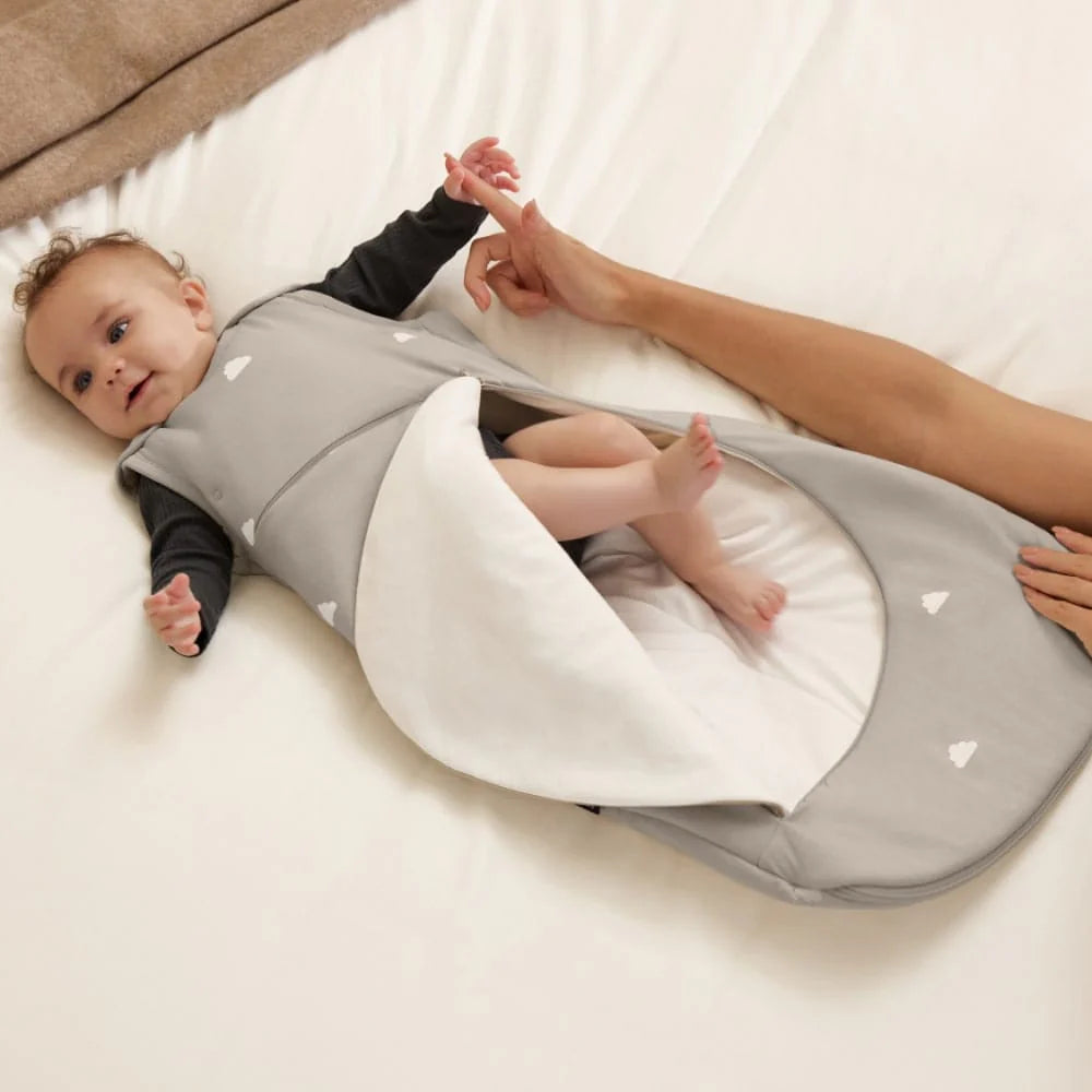 6-18 months SnuzPouch Sleeping Bag – Grey Cloud Tog 1.0