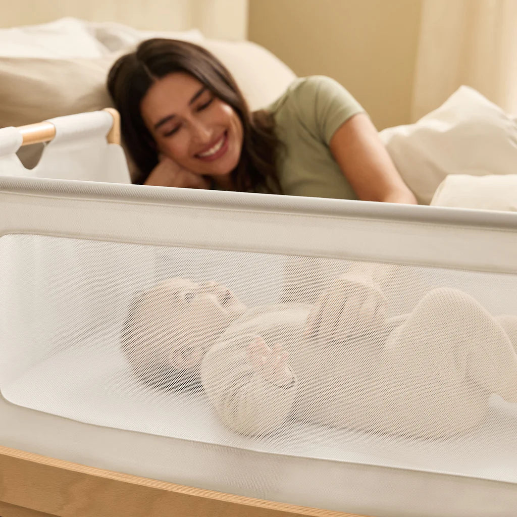 SnuzPod5 Bedside Crib Natural